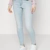 Brandneu ✔️ ONLY Petite Damen ONLWAUW LIFE MID - 👖 Jeans Skinny Fit - Special Bright Blue Denim ⭐