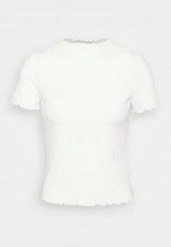 Neu 😀 ONLY Petite Damen ONLEMMA HIGHNECK - T-Shirt Print - Egret 👏