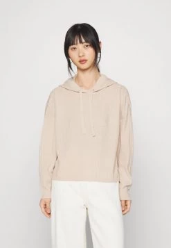 Coupon 😀 ONLY Petite Damen ONLSHELLY HOOD - Strickpullover - Moonbeam ✨