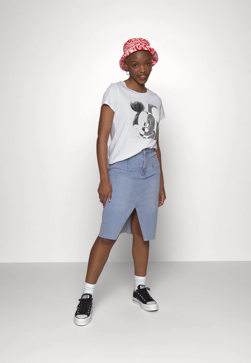 Bestpreis 🔥 ONLY Petite Damen ONLMICKEY SPLIT FACE - T-Shirt Print - White ❤️ – Bild 2