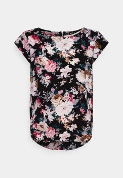Bester Verkauf ✨ ONLY Petite Damen ONLVIC - T-Shirt Print - Black Larry Flower 🛒