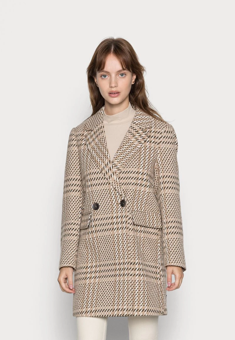 Budget 🛒 ONLY Petite Damen ONLNEWSELENA LIFE 🧥 COAT - Klassischer Mantel - Pumice Stone/rubber/cloud Dancer 🎁