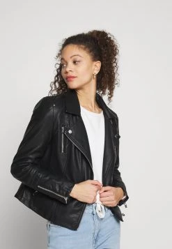 Rabatt 🎁 ONLY Petite Damen ONLGEMMA BIKER - Kunstlederjacke - Black 😀