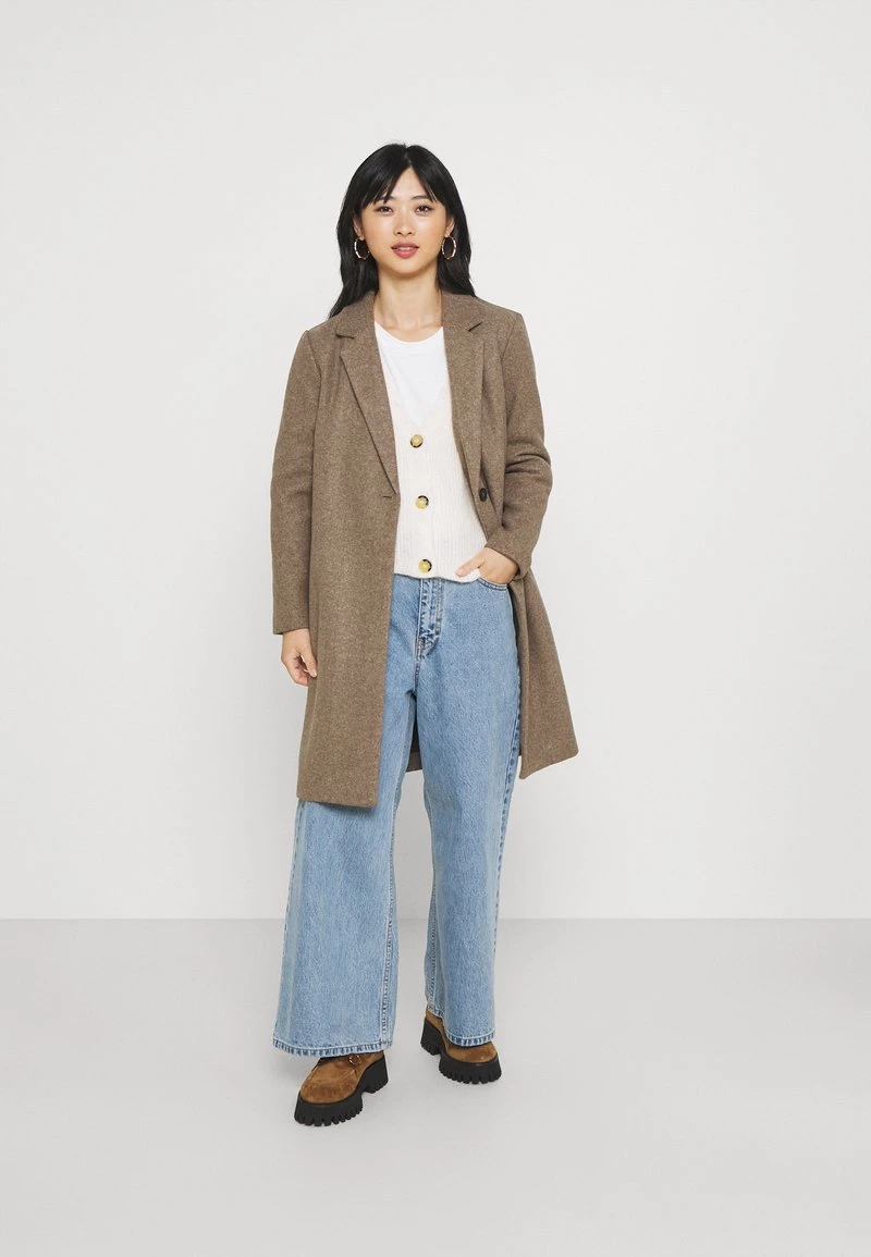 Auslauf 👏 ONLY Petite Damen ONLTRILLION 🧥 COATIGAN - Klassischer Mantel - Walnut ❤️ – Bild 2
