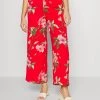 Neu ✔️ ONLY Petite Damen ONLNOVA LUX ALBA PALAZZO PANT - Stoffhose - Chinese Red 😀