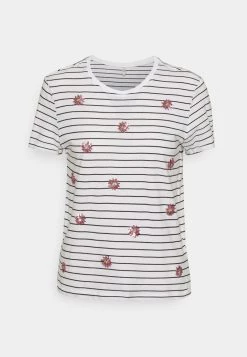 Bester Verkauf ❤️ ONLY Petite Damen ONLKITA LEFLEUR BOX - T-Shirt Print - Bright White/black 🥰