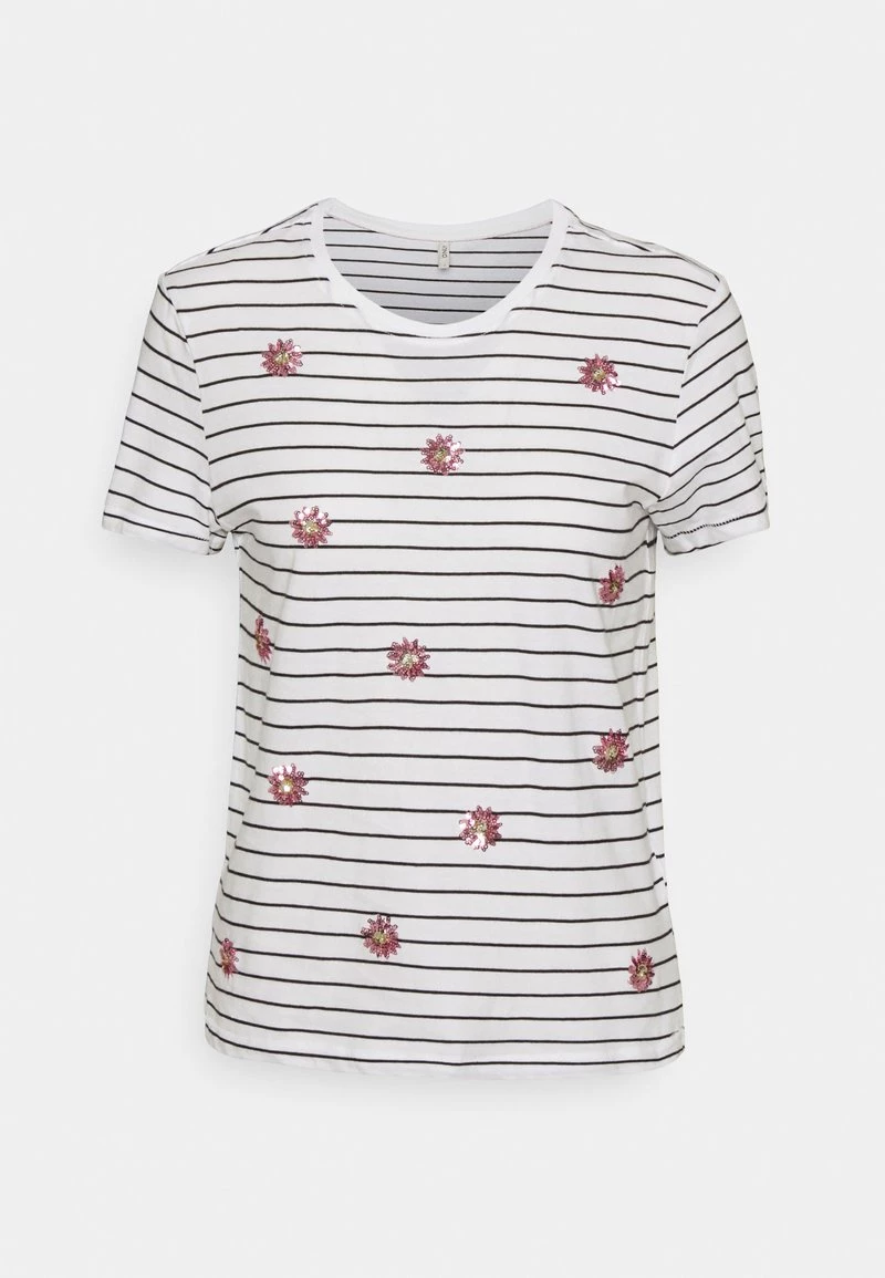 Bester Verkauf ❤️ ONLY Petite Damen ONLKITA LEFLEUR BOX - T-Shirt Print - Bright White/black 🥰