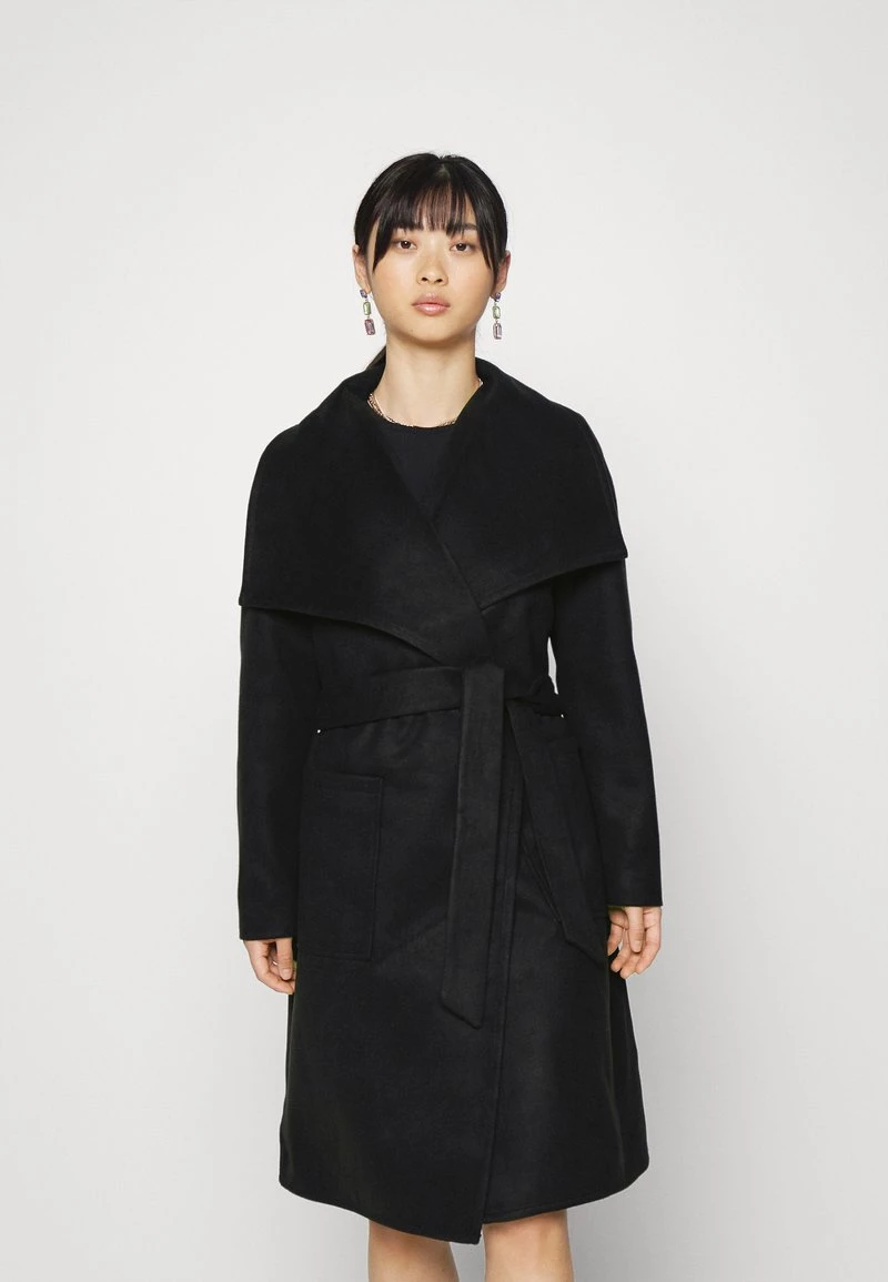 Bestpreis ⭐ ONLY Petite Damen ONLNEWPHOEBE DRAPY 🧥 COAT - Klassischer Mantel - Black ⭐