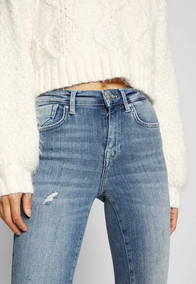 Neu 🤩 ONLY Petite Damen ONLPOWER MID PUSH UP PETIT - 👖 Jeans Skinny Fit - Medium Blue Denim 👍 – Bild 4