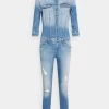 Blitzangebot 🥰 ONLY Petite Damen ONLJULIA 3/4 DESTROY - Jumpsuit - Light Blue Denim 😉