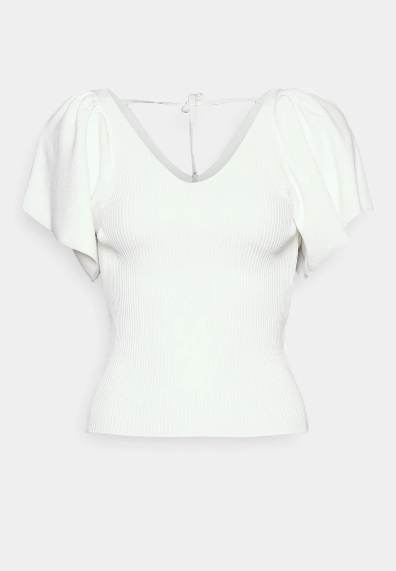 Bester Verkauf 🥰 ONLY Petite Damen ONLLEELO BACK - T-Shirt Basic - Eggnog 👏