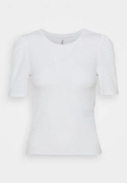 Brandneu 🔥 ONLY Petite Damen ONLNELLA - T-Shirt Print - Cloud Dancer 💯