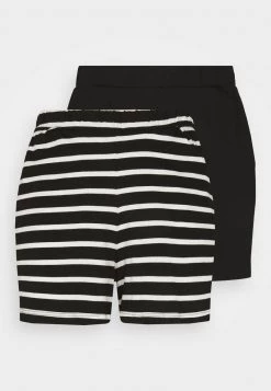 Budget 🛒 ONLY Petite Damen ONLMAY LIFE 2 PACK - Shorts - Black/cloud Dancer 🔔
