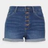 Bestpreis 🔔 ONLY Petite Damen ONLHUSH LIFE BUTTON - 👖 Jeans Shorts - Medium Blue Denim 🔥