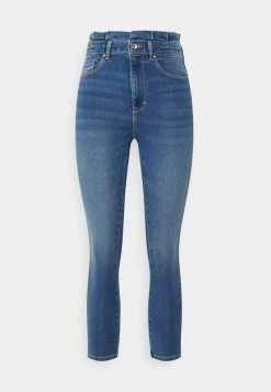 Brandneu ✨ ONLY Petite Damen ONLROYAL LIFE PAPERBAG - 👖 Jeans Skinny Fit - Medium Blue Denim 🔥