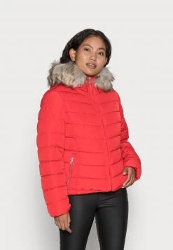 Bestes Angebot 🤩 ONLY Petite Damen ONLNEWELLAN QUILTED HOOD - Winterjacke - Chinese Rednature 🌟