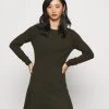 Budget 😀 ONLY Petite Damen ONLNEW DALLAS O NECK 👗 DRESS - Strickkleid - Forest Night 💯