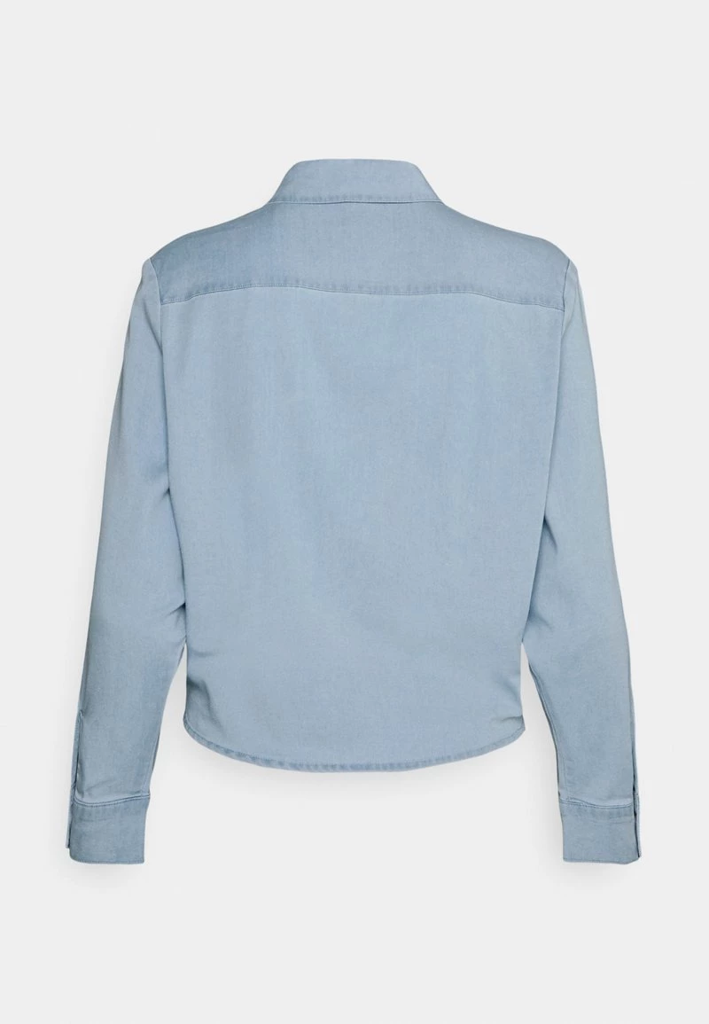 Coupon 👏 ONLY Petite Damen ONLPEMA LECEY LIFE KNOT - Hemdbluse - Light Blue Denim ✔️ – Bild 2