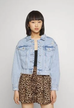 Coupon 🤩 ONLY Petite Damen ONLMALIBU LIFE JACKET - 👖 Jeansjacke - Light Blue Denim ⌛