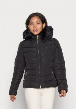 Rabatt ✔️ ONLY Petite Damen ONLNEWELLAN QUILTED HOOD - Winterjacke - Black 👏