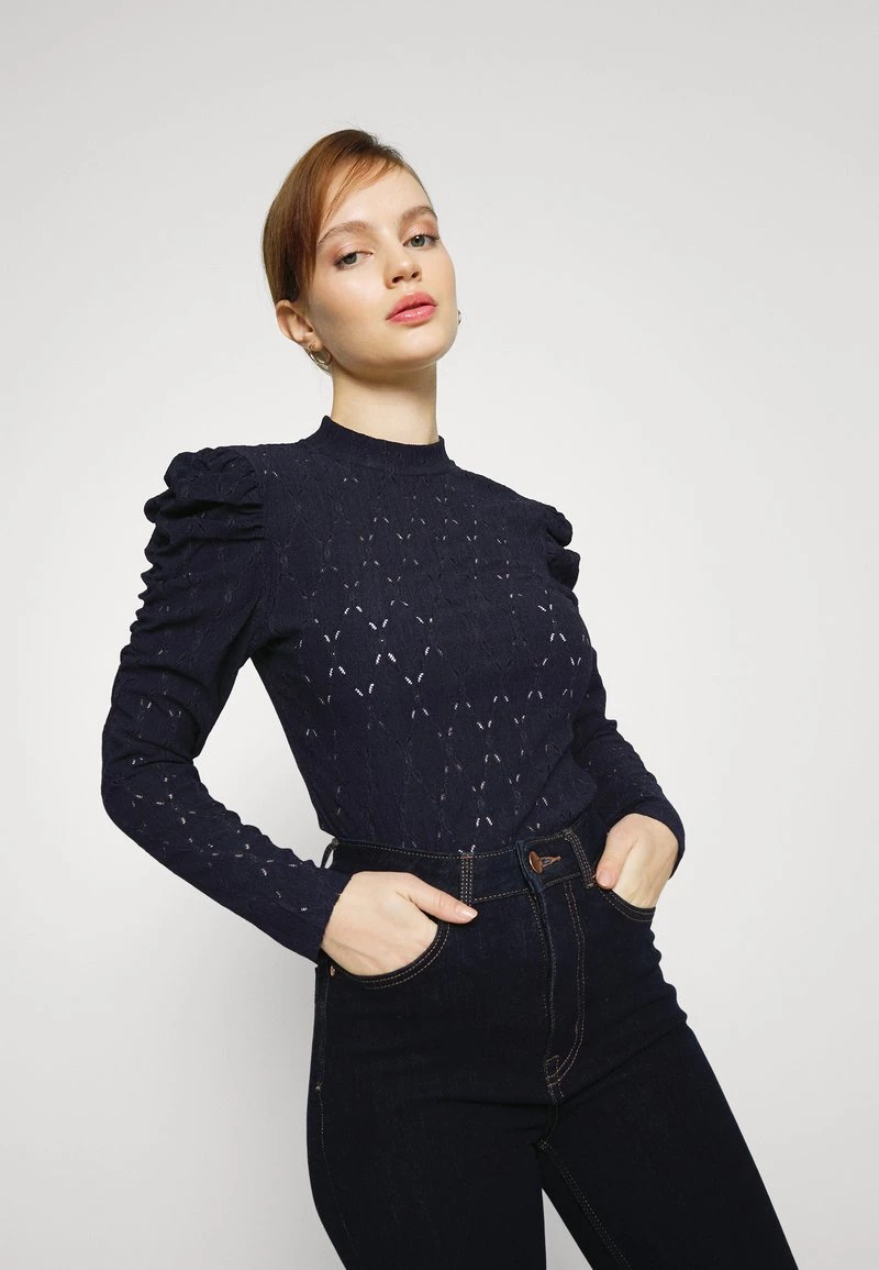 Aktion 🤩 ONLY Petite ONLROSALINE HIGHNECK PUFF - Bluse - Night Sky | Damen ✔️ – Bild 4