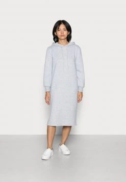 Coupon 😍 ONLY Petite ONLINC JOEY EVERY HOODIE 👗 DRESS - Freizeitkleid - Light Grey Melange | Damen 🎁