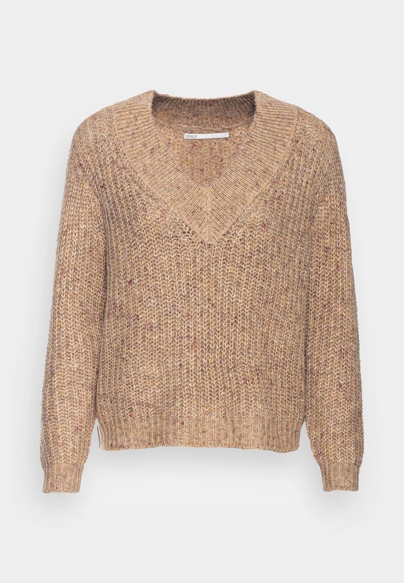 Beste Bewertungen von 🔔 ONLY Petite Damen ONLBRITNEY V NECK - Strickpullover - Ginger Root/melange 🌟 – Bild 4