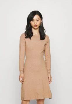 Budget 🔥 ONLY Petite Damen ONLNEW DALLAS O NECK 👗 DRESS - Strickkleid - Burro Melange 😀