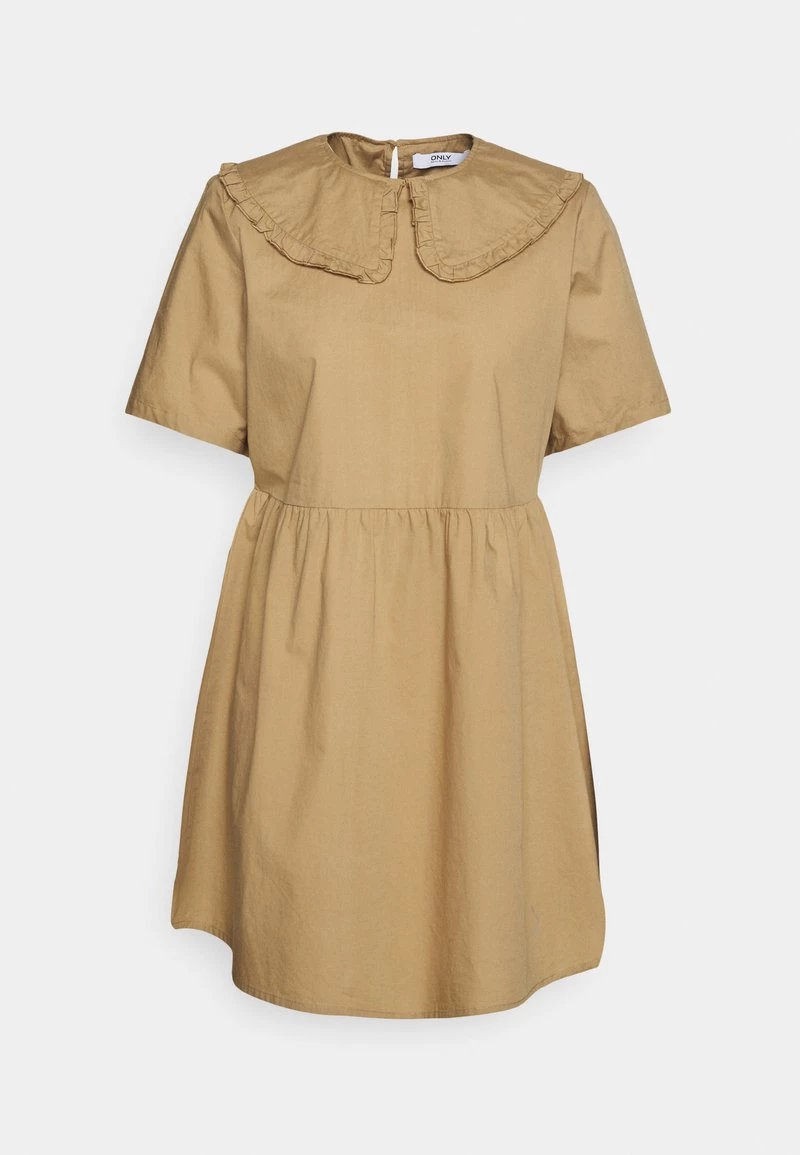 Am billigsten ⭐ ONLY Petite Damen ONLSALEM SHORT 👗 DRESS - Freizeitkleid - Silver Mink 😉