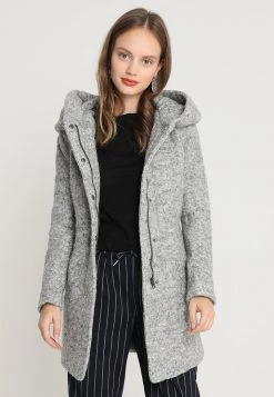 Bestpreis 👏 ONLY Petite ONLSEDONA 🧥 COAT - Kurzmantel - Light Grey Melange | Damen 😀