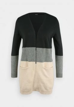 Brandneu 😀 ONLY Petite Damen ONLQUEEN LONG CARDIGAN - Strickjacke - June Bug/balsam Green Melange/oatmeal Melange 🔔