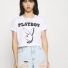 Besorgen 🔥 ONLY Petite Damen ONLPLAYBOY LIFE CROP - T-Shirt Print - Bright White 🥰