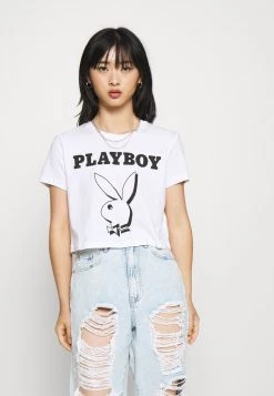 Besorgen 🔥 ONLY Petite Damen ONLPLAYBOY LIFE CROP - T-Shirt Print - Bright White 🥰