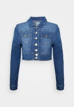 Coupon 🔥 ONLY Petite Damen ONLWESTA CROPPED BOX - 👖 Jeansjacke - Medium Blue Denim 🤩