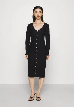 Besorgen 💯 ONLY Petite Damen ONLNELLA BODYCON 👗 DRESS - Strickkleid - Black 🤩