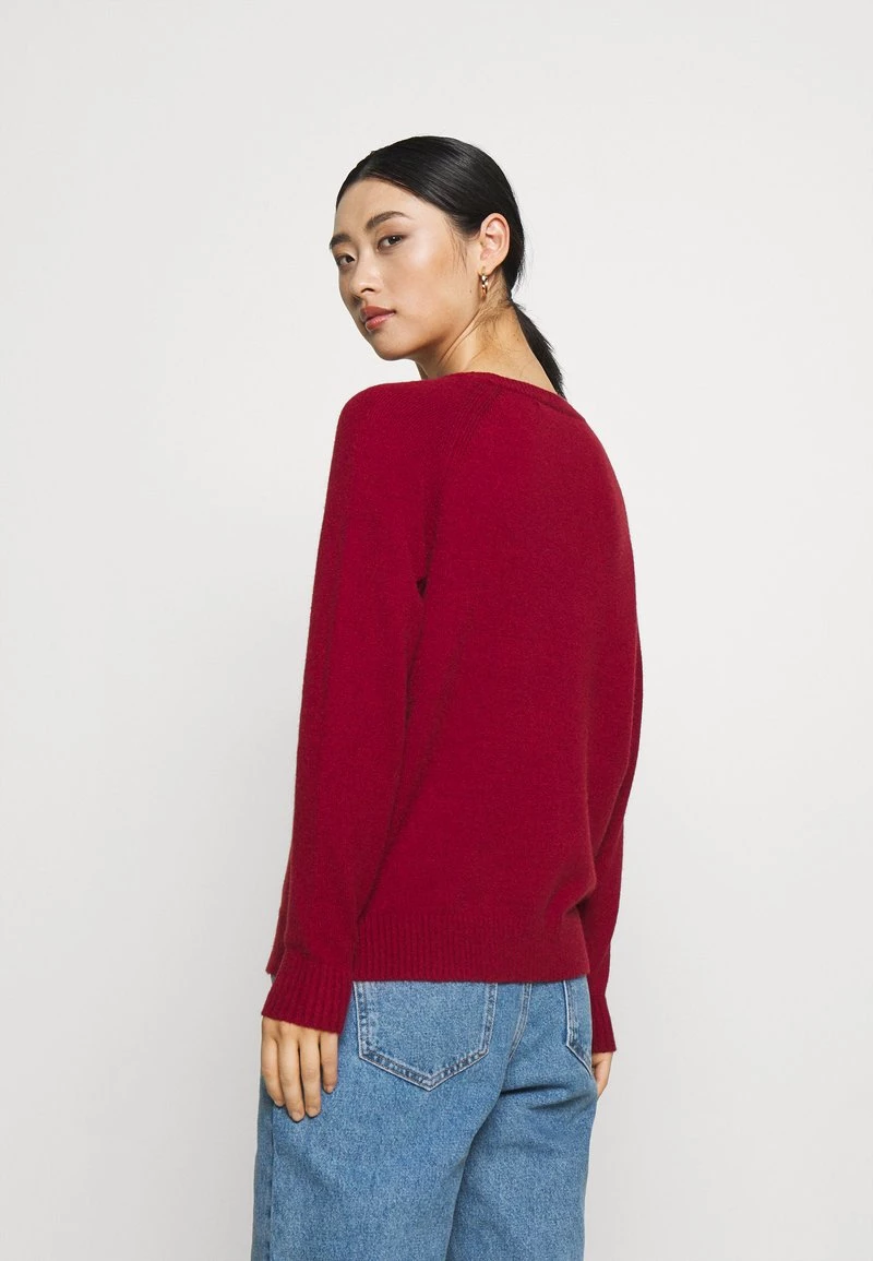 Bestpreis 🎉 ONLY Petite Damen ONLLESLY KINGS - Strickpullover - Merlot Melange ⌛ – Bild 3