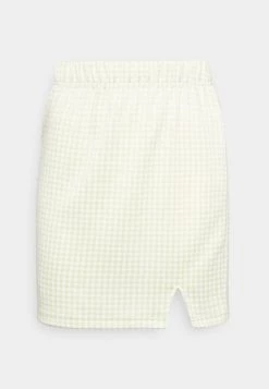 Billig 🎉 ONLY Petite Damen ONLSIGGA SLIT 👗 SKIRT - Minirock - Cloud Dancer Tarragon 🌟