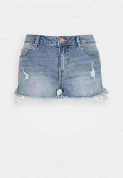 Neu 👍 ONLY Petite Damen ONLCARMEN LIFE REG - 👖 Jeans Shorts - Medium Blue Denim 🌟