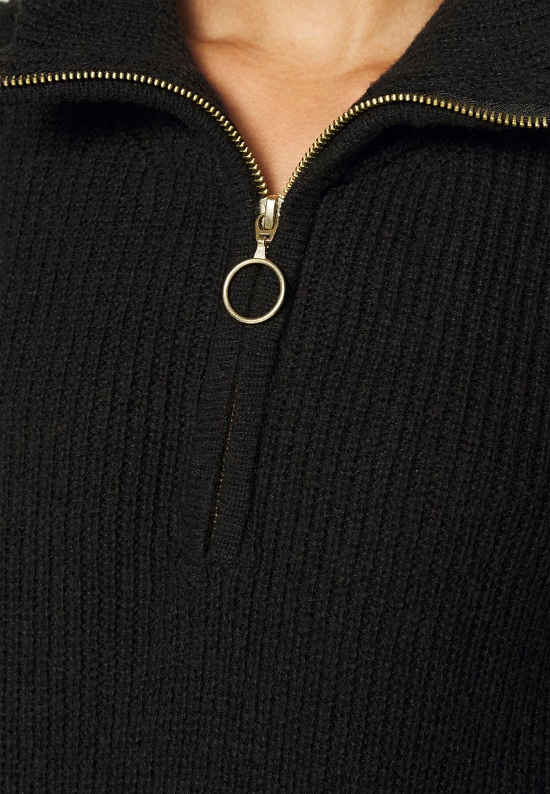 Auslauf ⌛ ONLY Petite Damen ONLTIA LIFE HIGHNECK 👗 DRESS - Strickkleid - Black 😍 – Bild 5