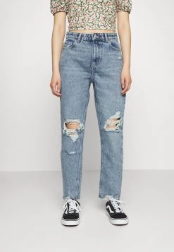 Bester Verkauf 🤩 ONLY Petite Damen ONLJAGGER MOM LUX RAW - 👖 Jeans Relaxed Fit - Light Blue Denim 👍