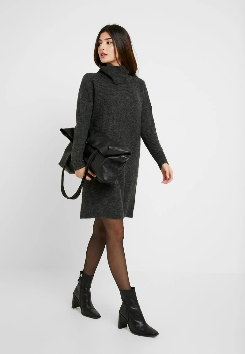 Blitzangebot 🔥 ONLY Petite ONLJANA 👗 DRESS - Strickkleid - Dark Grey Melange | Damen 😉 – Bild 2