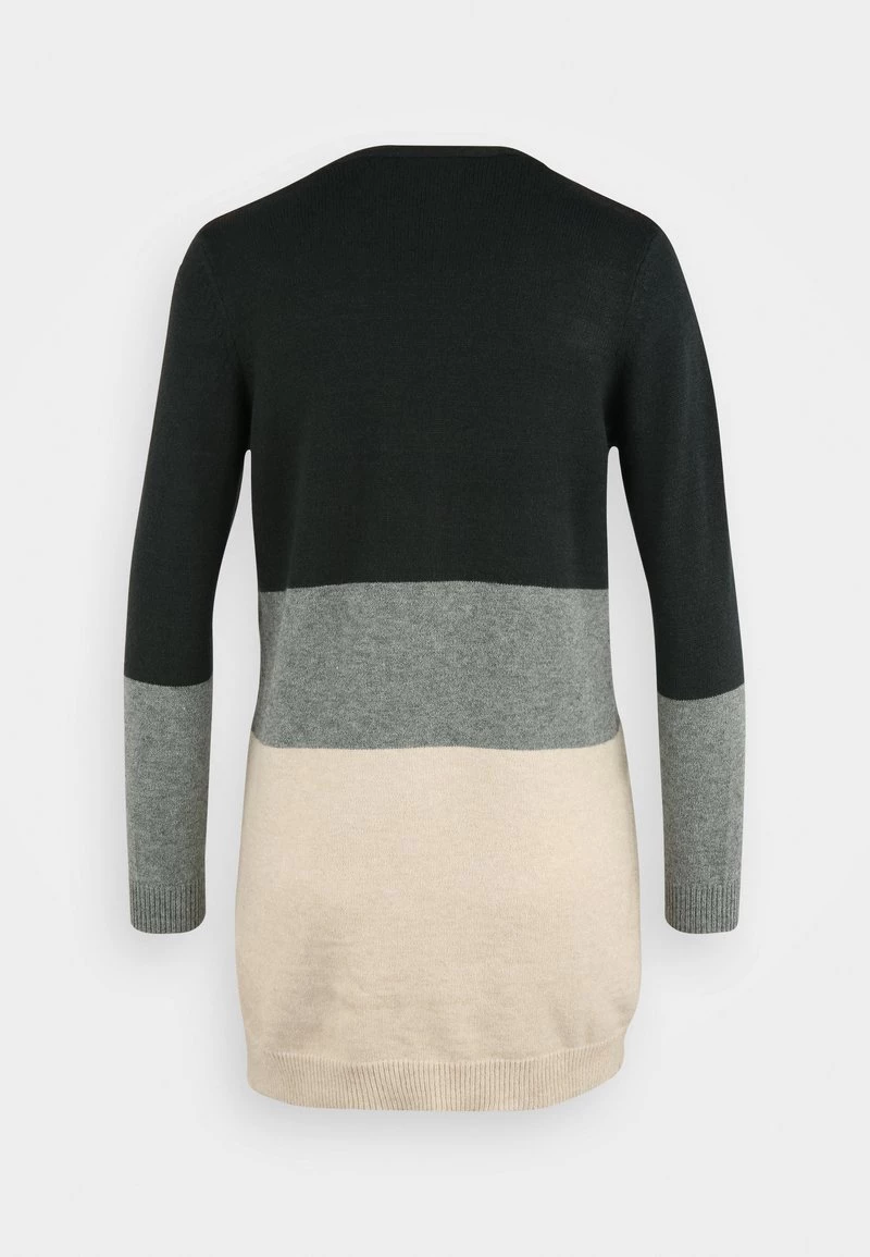 Brandneu 😀 ONLY Petite Damen ONLQUEEN LONG CARDIGAN - Strickjacke - June Bug/balsam Green Melange/oatmeal Melange 🔔 – Bild 2