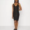 Rabatt 🥰 ONLY Petite Damen ONLNELLA BODYCON 👗 DRESS - Jerseykleid - Black 🛒