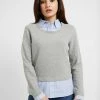 Bestpreis 😀 ONLY Petite Damen ONLFFALLY O-NECK - Sweatshirt - Medium Grey Melange 🌟