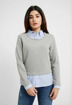 Bestpreis 😀 ONLY Petite Damen ONLFFALLY O-NECK - Sweatshirt - Medium Grey Melange 🌟