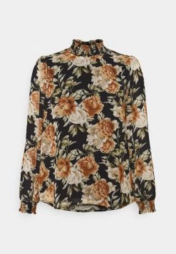 Top 10 🥰 ONLY Petite ONLMIA PETITE - Bluse - Black/big Rose | Damen 😍