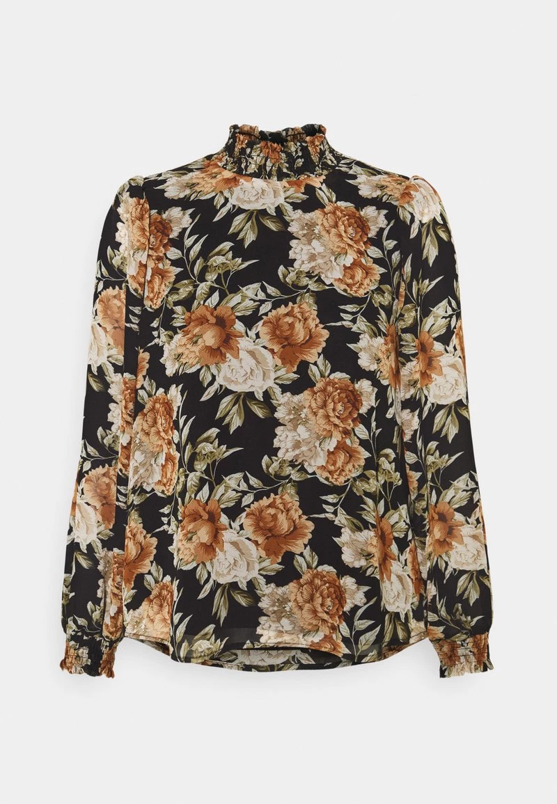 Top 10 🥰 ONLY Petite ONLMIA PETITE - Bluse - Black/big Rose | Damen 😍