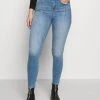 Bestpreis 👏 ONLY Petite ONLPOWER MID PUSH UP - 👖 Jeans Skinny Fit - Light Blue Denim | Damen 🤩
