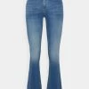 Billig 🧨 ONLY Petite Damen ONLBLUSH - 👖 Jeans Bootcut - Medium Blue Denim ✨