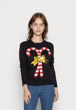 Auslauf 🛒 ONLY Petite ONLXMAS CANDY - Strickpullover - Black | Damen ✔️